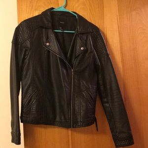 Forever 21 Black Faux Leather Jacket - image 1